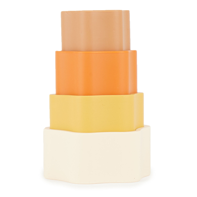 bieco Tour à empiler enfant fleur silicone Chocolate Bliss