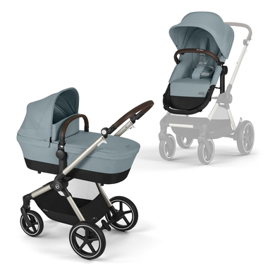 cybex GOLD Poussette duo combinée 2en1 EOS Lux Sky Blue