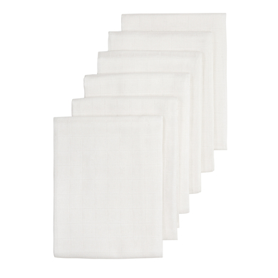 Image of MEYCO Pannolini di garza Uni per bambini, confezione da 6 pezzi, bianco