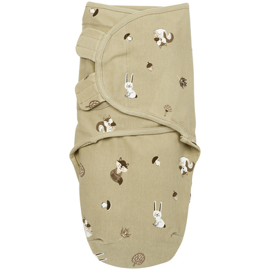 MEYCO Couverture d'emmaillotage bébé Forest Animals Sand