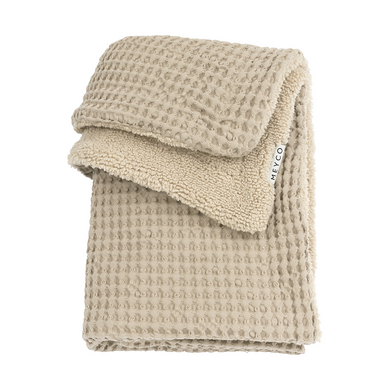MEYCO Plaid bébé gaufré peluche Sand 75x100/100x150 cm