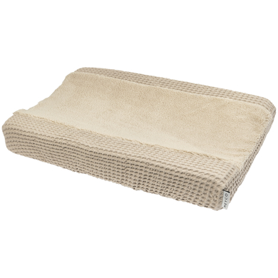 MEYCO Housse de matelas à langer gaufrée peluche Sand 50x70 cm