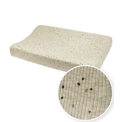 MEYCO Wickelauflagenbezug Rib Mini Spot - Sand Melange - 50 x 70 cm