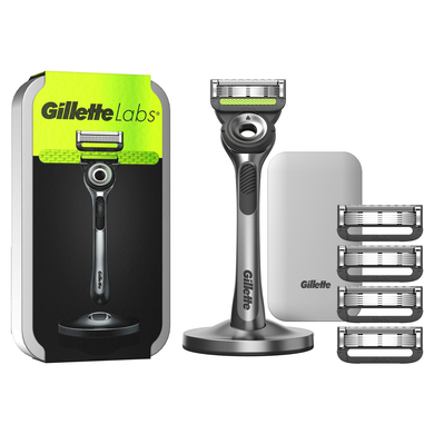 Levně Gillette ® Labs Holicí strojek s 5 břity a cestovním pouzdrem