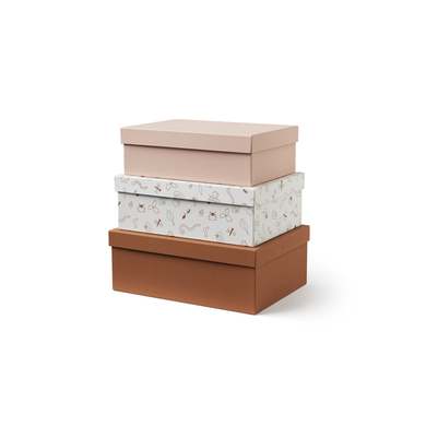 Image of Kids Concept ® Scatole portaoggetti 3 pezzi, rosa