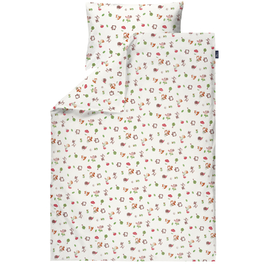Alvi® Parure de lit enfant standard amis de forêt 100x135 cm