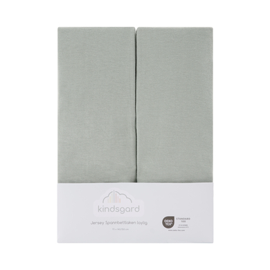 Image of kindsgard Lenzuolo a pieghe laylig 2-pack 70 x 140 cm menta059