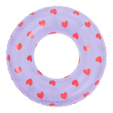 Levně Swim Essential s Fialový plavecký kruh Heart ⌀55 cm