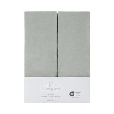 kindsgard Housse pour matelas à langer bekjelig menthe 85x75 cm lot de 2
