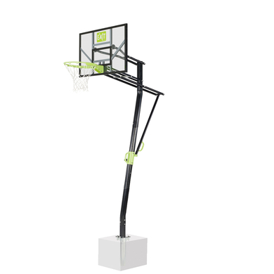 EXIT Galaxy Basketballkorb zur Bodenmontage mit Dunkring - grün/schwarz