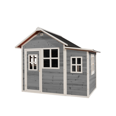 EXIT TOYS Maison cabane de jardin enfant Loft 150 bois gris