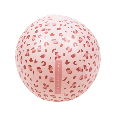 Levně Swim Essential s Plážový míč 'Old' Pink Leopard ⌀ 51 cm