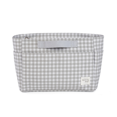 Walking Mum Pochette à langer I Love Vichy gris