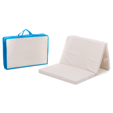 Fillikid fillikid Matelas pour lit parapluie beige/carreaux 60x120 cm