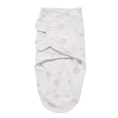 MEYCO Couverture d'emmaillotage bébé uni dots pink