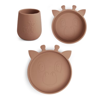 nuuroo Set pappa 3 pezzi Judi Giraffe, Cioccolato Malto