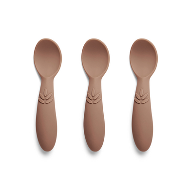 nuuroo Cuillères enfant Ella silicone Chocolate Malt lot de 3