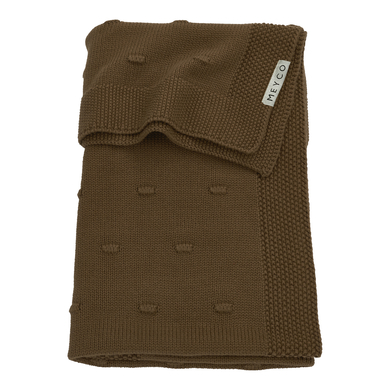 MEYCO Plaid bébé Knots chocolate 75x100 cm