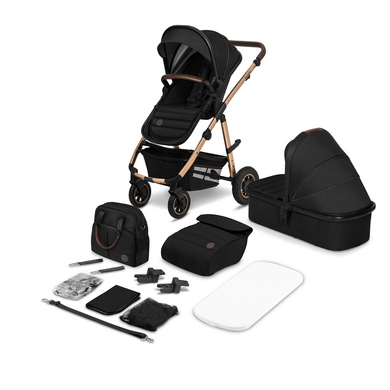 lionelo Poussette duo combinée 2en1 Amber Black Onyx