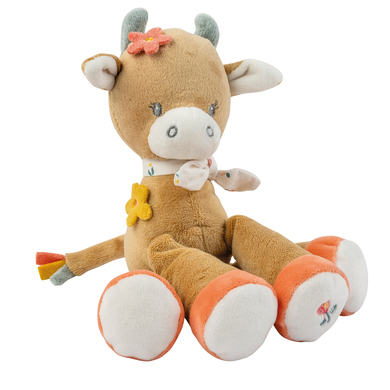 Nattou Peluche et hochet vache Mila