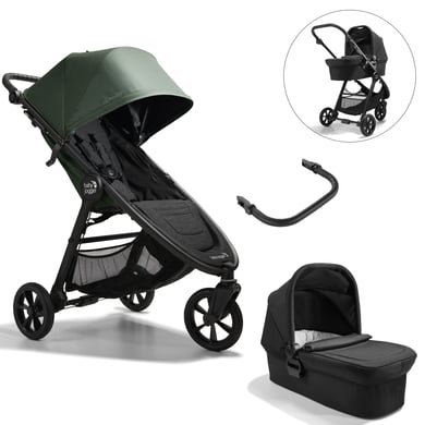 baby jogger Kombi-Kinderwagen City Mini GT2 Briar Green inklusive Babywanne und Sicherheitsbügel