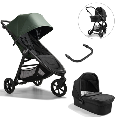 baby jogger Poussette duo combinée 2en1 City Mini GT2 Briar Green, arceau