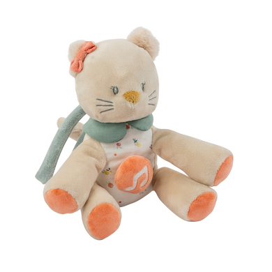 Nattou Peluche musicale mini chat Lana beige