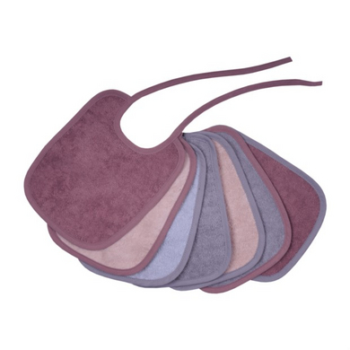 WÖRNER SÜDFROTTIER Bavoir bébé vieux rose lot de 7