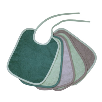 WÖRNER SÜDFROTTIER Bavoir bébé olive clair lot de 5