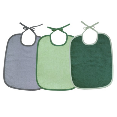 WÖRNER SÜDFROTTIER Bavoir bébé olive clair lot de 3