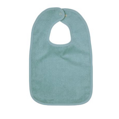 WÖRNER SÜDFROTTIER Bavoir bébé géant bouton-pression uni bleu glacier