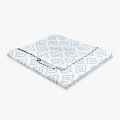 emma & noah Housse pour coussin d'allaitement carreaux gris