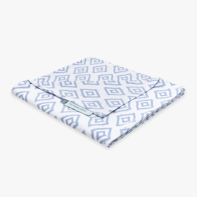 emma & noah Housse pour coussin d'allaitement carreaux bleu