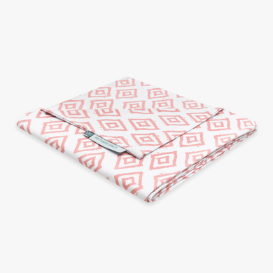 emma & noah Housse pour coussin d'allaitement carreaux rose