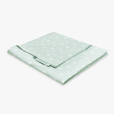 emma & noah Housse pour coussin d'allaitement pois menthe