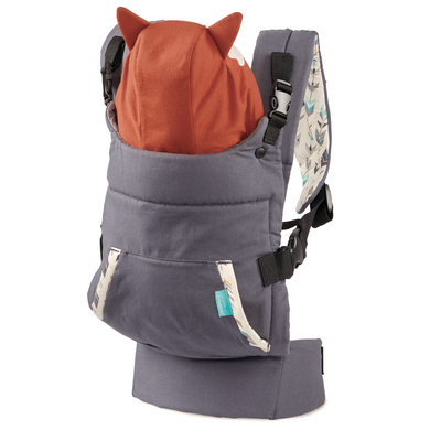 Infantino Porte-bébé dorsal ventral Cuddle Up ergonomique capuche renard