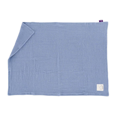 Levně Träumeland Dětská mušelínová deka světle modrá 75 x 100 cm