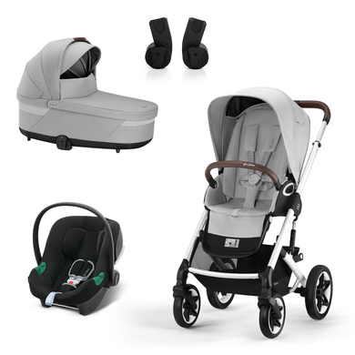 cybex GOLD Pack poussette trio combinée 3en1 Talos S Lux Silver Lava Grey Volcano Black