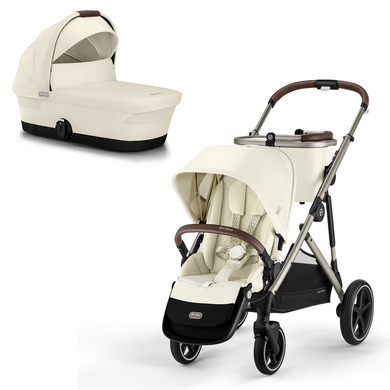 Poussette multiple tout terrain Cybex Gold Gazelle S, châssis taupe