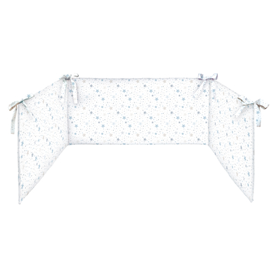 Dr. Sonne Tour de lit bébé ciel étoilé bleu 32x180 cm