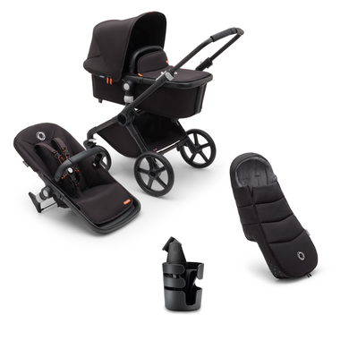 bugaboo Poussette duo combinée 2en1 Fox Cub Complete Black/Midnight Black