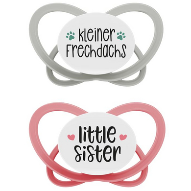 nip ® Soother My Butterfly Green Edizione speciale, taglia 1 (0-6 mesi), tasso impertinente / little sorella