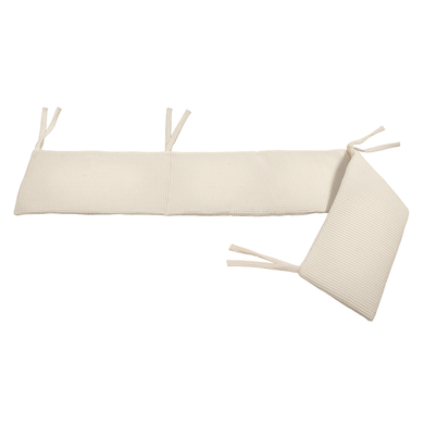 Dr. Sonne Tour de lit bébé piqué gaufré uni sand 30x210 cm