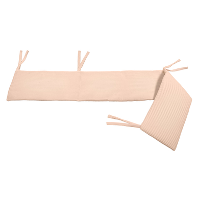 Dr. Sonne Tour de lit bébé piqué gaufré uni terra 30x210 cm