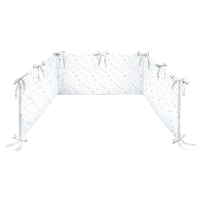 Dr. Sonne Tour de lit bébé ciel étoilé taupe 32x210 cm