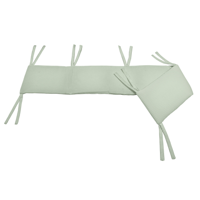 Dr. Sonne Nido per culla waffle piquet tinta unita verde 26 x 170 cm