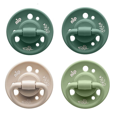 nip ® Soother Cherry Green Boy, taglia 1 (0-6 mesi) in lattice, verde chiaro / verde / verde / beige