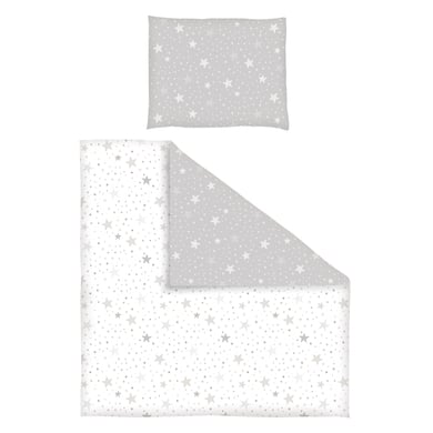 Dr. Sonne Biancheria da letto reversibile starry sky taupe 80 x 80 cm