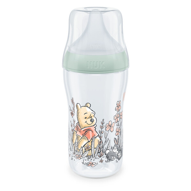 NUK Biberon Perfect Match Winnie l'ourson Disney Temperature Control 260 ml dès 3 mois menthe
