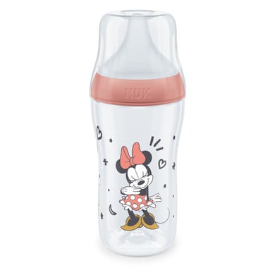 NUK Perfect Match Minnie nappflaska Mouse med temperatur Control 260ml från 3 månader i rött